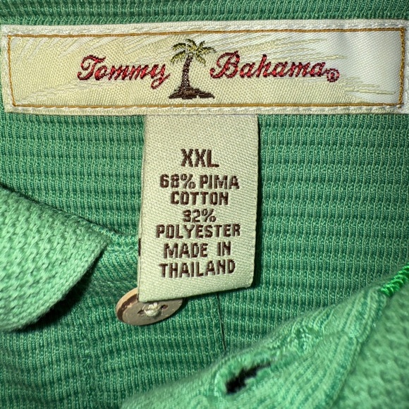 Tommy Bahama Green Short Sleeve Polo Shirt | Pima Cotton Blend | Men's Size XXL - Picture 8 of 12